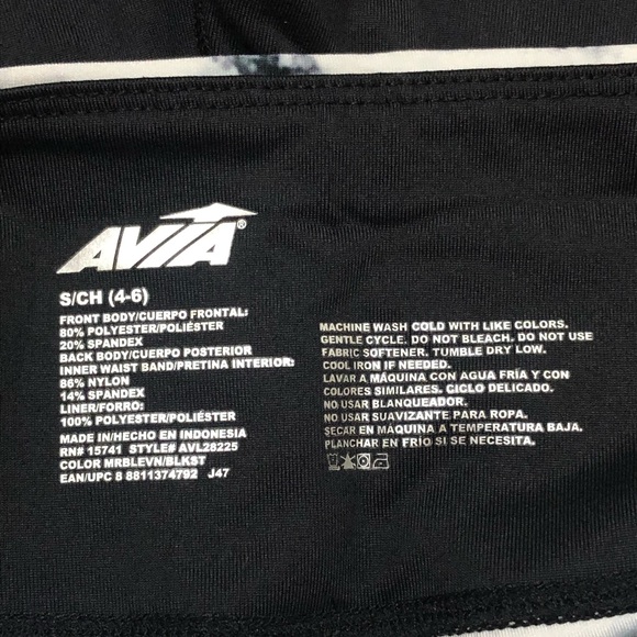 AVIA Marble Spandex Shorts - Picture 3 of 3